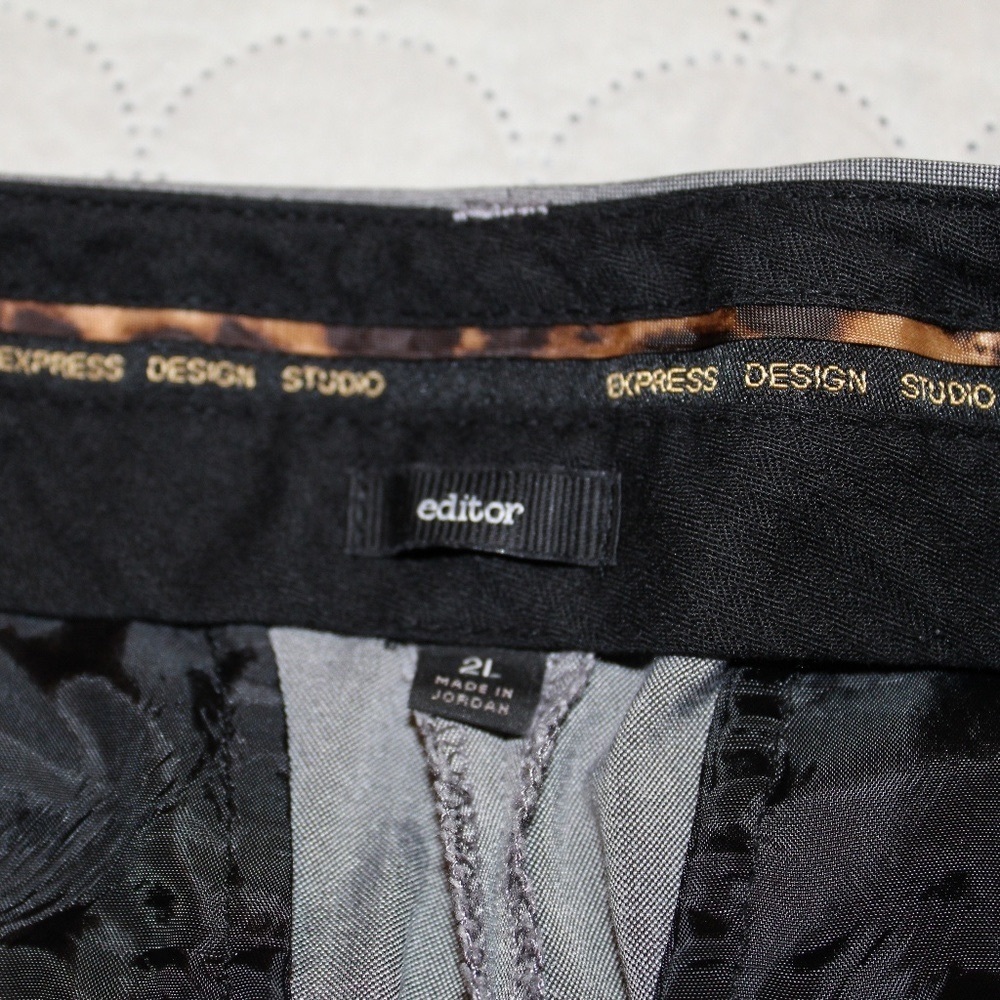 Express Editor Pants In Shimmery Gray Color; Size… - image 5